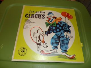 Record Lp Vintage Fun At The Circus Heidi Ho Rare Clown Bunky The Monkey