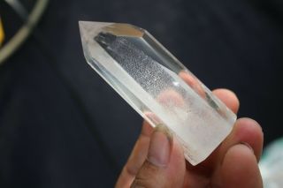 109g Rare Natural Ghost Phantom Pyramid Quartz Crystal Point Healing