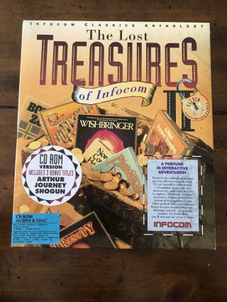 Rare Big Box The Lost Treasures Of Infocom Ii 2 Pc Cd - Rom Game For Ibm & Mac
