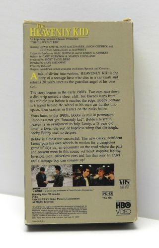 THE HEAVENLY KID 1985 VHS HBO Video RARE OOP Good Cond.  FAST 4