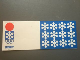 1972 Sapporo Olympic Games RARE Women ' s Cross Country in envelope 3