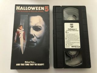 Halloween 5 The Revenge Of Michael Myers - Vhs Rare - 1989 - Horror - Cbs/fox