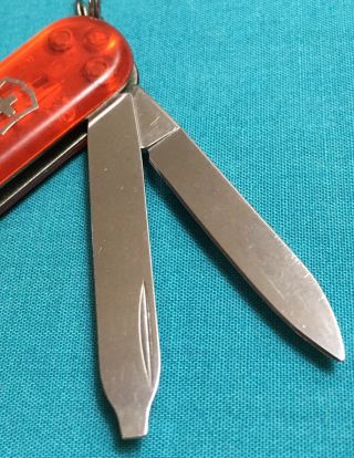 RARE Victorinox Swiss Army Knife - Orange Translucent Classic SD - BOEING 4