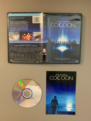 Cocoon (dvd W/insert) Rare Oop 1985 Ron Howard Sci - Fi Fantasy 80s Don Ameche