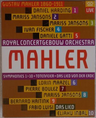 Double Mahler: Symphony 1 - 10,  Das Lied,  Totenfeier Blu - Ray Box Rare Oop