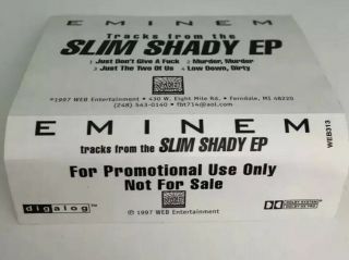 Eminem Slim Shady EP Items Rare 1997 Post Infinite 3