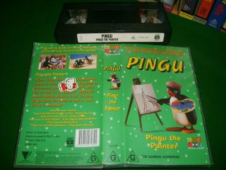 Pingu - Pingu The Painter (10 Stories) 2000 Rare Oz Roadshow - Abc Vhs Video