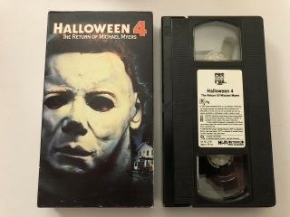 Halloween 4 The Return Of Michael Myers - Vhs Rare - 1988 - Horror - Cbs/fox