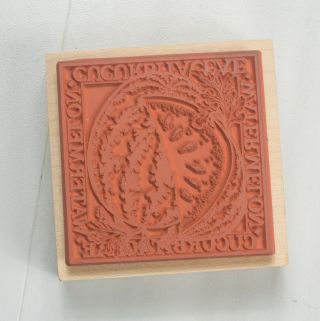RARE Quality Wood Mounted WATERMELON Rubber Stamp G - 1428 by PSX 2