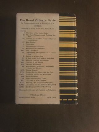 Rare 1943 WW2 The Naval Officer ' s Guide Arthur A.  Ageton,  First Edition Error? 2