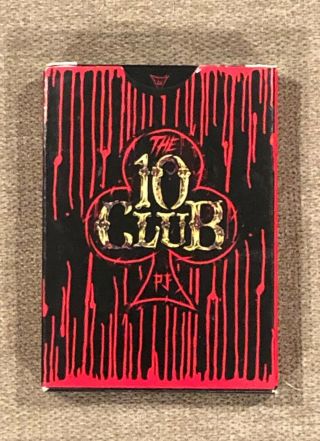 Pearl Jam Opened 10 Club Deck Of Cards Eddie Vedder Very Rare