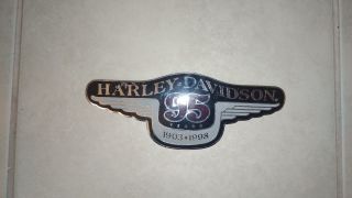 Rare Limited Only 3000 Harley Davidson Gas Tank Badge Logo 95th Anniversary Xl