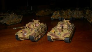Roco Trident Wwii German Panther - Camo Airbrushed,  Detailed,  Decaled.  Rare.