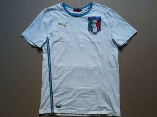 Italy Italia Football Shirt Jersey Training World Cup Rare Puma Size S Camiseta