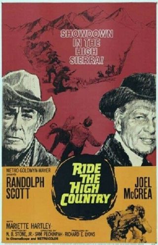 Ride The High Country Rare Western Dvd 1962 Joel Mccrae Randolph Scott