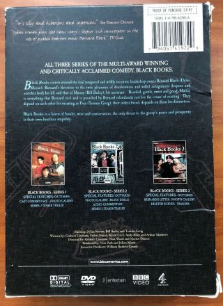 The Complete Black Books: Season 1 - 3 Bundle Series BBC Box Set Dylan Moran RARE 2