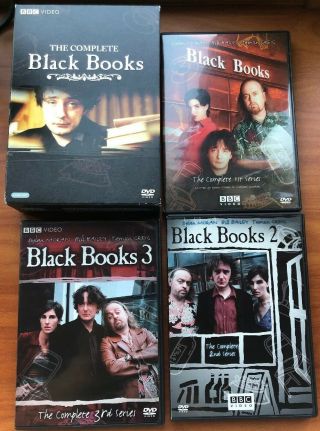 The Complete Black Books: Season 1 - 3 Bundle Series BBC Box Set Dylan Moran RARE 3