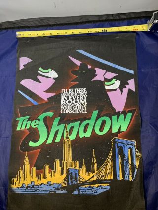 The Shadow 1994 Alec Baldwin Woven Print Poster Ready To Frame Rare Promotional