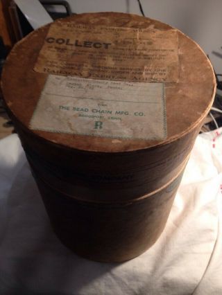 Rare Railroad Express Agency Drum From The Bead Chain Mfg.  Co.