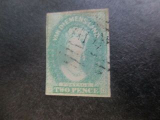 Tasmania Stamps: Chalon Imperf - Rare (d193)