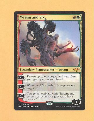 Wrenn And Six Magic The Gathering Mtg Modern Horizons Mythic Rare Card L@@k