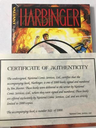 Signed 1622/2000 Rare Harbinger : Children Of The Eighth Day Comic Book