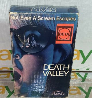 Death Valley Movie Beta Betamax 1982 - First Edition Release - Very Rare Mca 1982