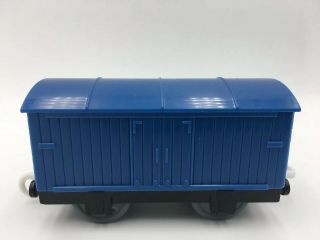 Thomas Trackmaster 2009 Gullane Blue Fish Cargo Box Car EUC Rare 2002Y 2