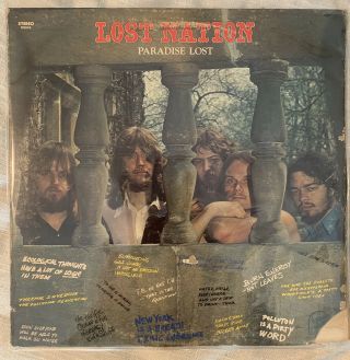 Lost Nation - “paradise Lost” 1970 Rare Earth Lp Rare Psych Rock Vg,