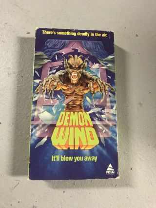 Demon Wind Vhs Rare Horror Prism Slasher Cool Special Effects Fun