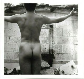Rare Cuba Gay Interest Nude Boy Rogelio Lopez Vintage Photo 1950s