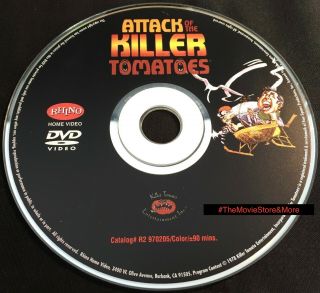 Attack Of The Killer Tomatoes (dvd) Disc Only - No Case Rare & Oop