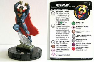 Heroclix: Dc Rebirth Superman 059a Rare With Card