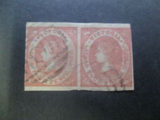 Victoria Stamps: Emblems Imperf - Rare (f338)