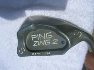 Ping Zing 2 Single S Sand Wedge Iron Rh Blue Dot Jz Shaft Rare Golf Club