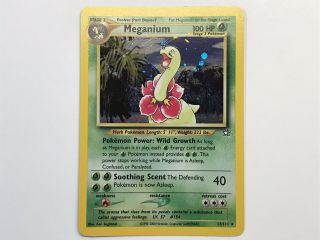 Pokemon Tcg Meganium Light Play Holo Neo Genesis Rare 11/111 Lp