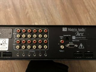 Rare Matrix Audio MX6.  8 Rackmount 6 - Ch/8 - Zone Expander Amp With Display 6
