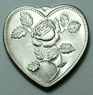 Rare 1 Oz.  999 Silver Heart Especially For You Heart Art Ingot
