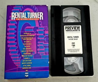 CBS FOX VIDEO IN - STORE TRAILER VHS TAPE 1990 RARE 9319 Great Titles 3