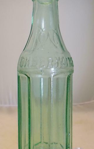 RARE Cheerwine Soda Bottle Charlotte NC 1946 Laurens Glass 5