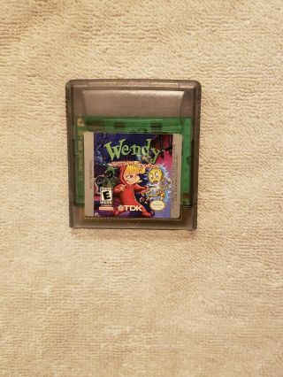 Wendy: Every Witch Way Nintendo Game Boy Color Video Game Rare Authentic Great