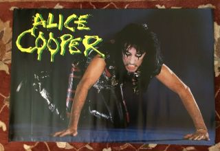 Alice Cooper Rare Commercial Poster From 1987