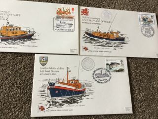 Rnli First Day Covers Special Postmark Rare Lifeboat Fdc Covers