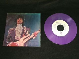 Prince Purple Rain/god Purple Vinyl Record 45rpm Rare -