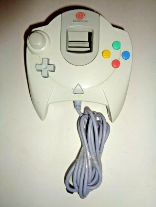 Rare Official Sega Dreamcast White Controller Hkt - 7700 Authentic