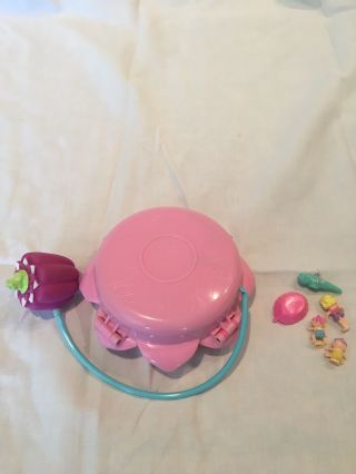 1996 Vintage Polly Pocket Fountain Fantasy Flower Atomizer Compact Rare Complete 3