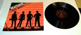 Kraftwerk Das Model Lp Rare Black 12 " Vinyl German 1978 Kling Klang
