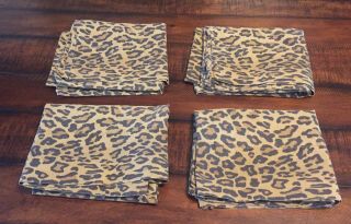 Rare vintage Ralph Lauren Aragon Leopard TWIN Sheet Set,  with FOUR pillowcases 3
