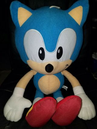 Rare 25 " Sonic The Hedgehog Giant Head Plush/bean Sega Genesis.