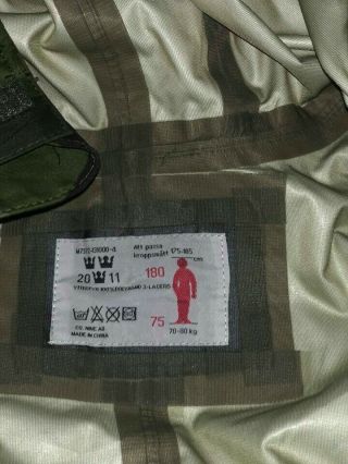 Swedish Army splinter camouflage m90 goretex jacket rare Large Regular 3